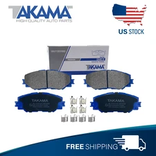 Front Ceramic Brake Pad Set W/hardware kit for TOYOTA COROLLA RAV4 MATRIX SCION