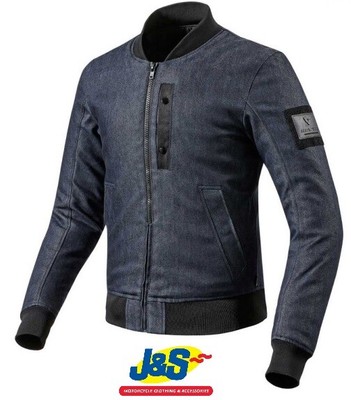armoured denim motorcycle jacket
