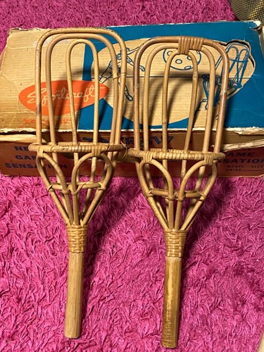 TAKRAW Game Set, Sportcraft 1960s 2 extra cane cages scoops, Rulebook - Picture 12 of 19