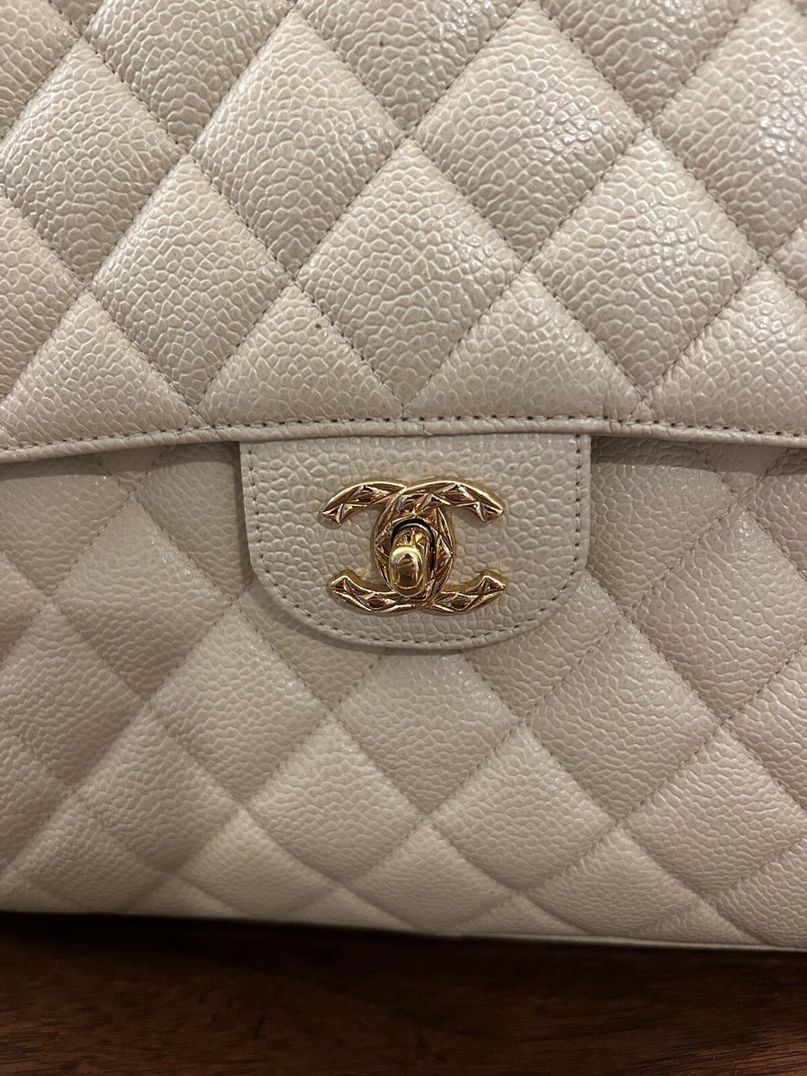 CHANEL Camera bag 1994-1996 Light Beige Caviar Flap 24 K GHW | eBay