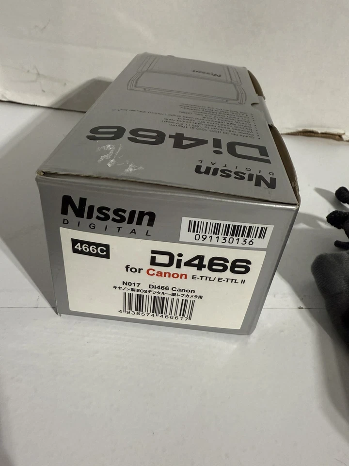 Nissin Speedlite Di466 for Canon Flash Complete In Box - Image 2 of 4