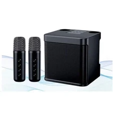 Bluetooth Karaoke Speaker with 2 Wireless Microphones