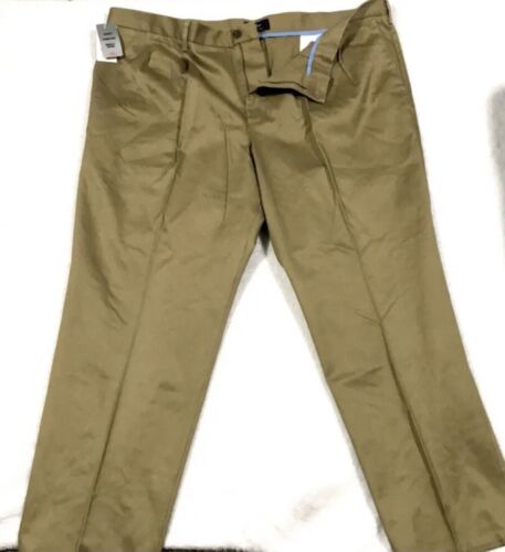 Dockers Signature Khaki Classic Fit 44 32 mens pants slacks Tan Brown Work - Picture 1 of 5