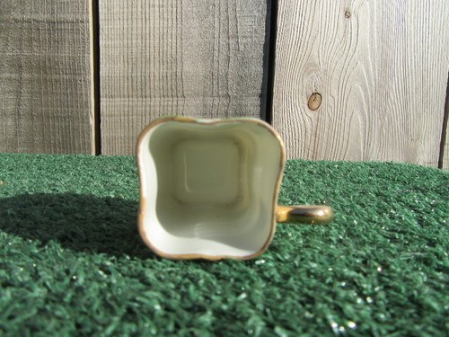 Vintage Lenwile China Ardalt Japan Hand Painted Square Landscape Small Cup Mug - Picture 5 of 7
