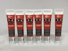 Lot Of 6 Rectorseal 23710 1-3/4-Ounce Tube T Plus  Pipe Thread Sealant White