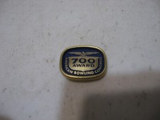 Vintage American Bowling Congress Blue/Gold 700 Award Pin Pinback