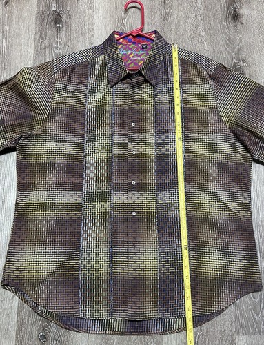 Robert Graham Shirt Mens 2XL Limited Edition Polyester Silk Metallic Sequin - Picture 13 of 24