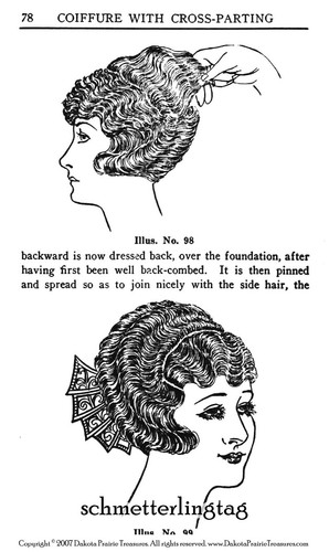 1923 Flapper Roaring 20s Hairstyle Book Hairstyles LONG HAIR STYLES How to DIY - 第 10/12 張圖片