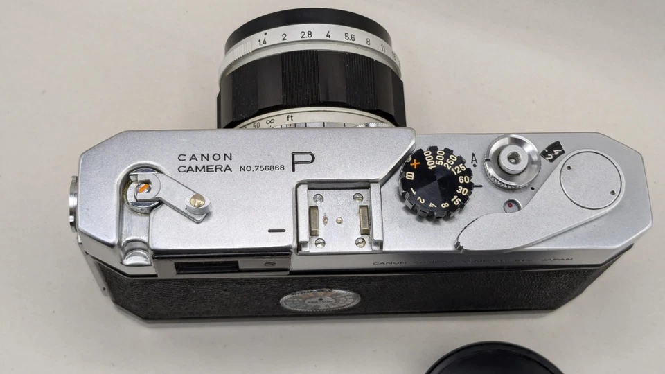 Appareil photo télémétrique Canon P avec objectif Canon 1.4/50mm LTM39 Leica - Photo 4/4