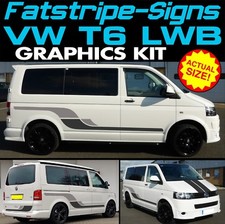 to fit VW TRANSPORTER T6 LWB GRAPHICS STICKERS STRIPES DAY VAN CAMPER CONVERSION