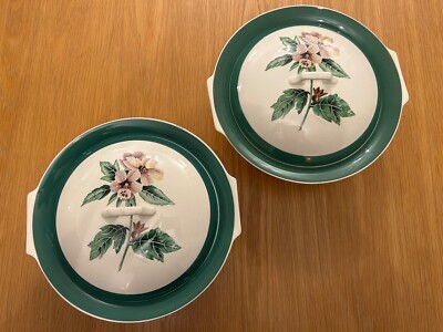 Vintage Myott Peggy O'Neill 2x Servierschalen Art Deco Ära Staffordshire England