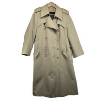 Clipper Mist All Weather Trench Coat Tan Women’s Size 12 Removable Liner
