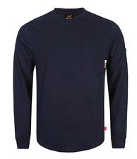 FR Shirts for Men Crewneck 6oz Jersey Lightweight Flame Resistant Work T Shir...