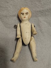 ANTIQUE Jointed GERMAN BISQUE DOLL MINIATURE 2 1/4