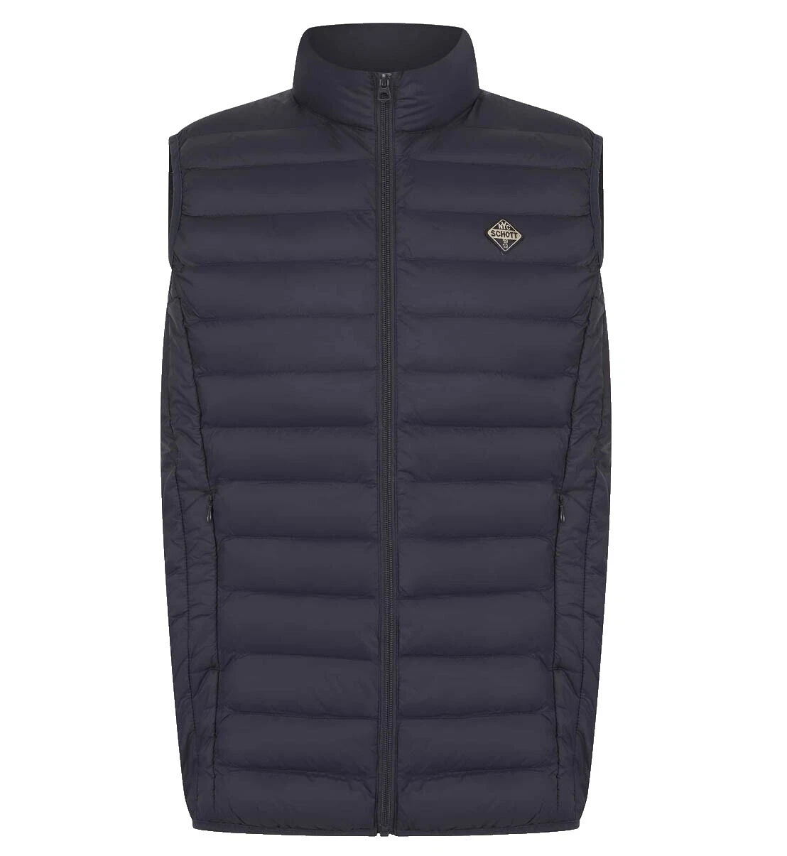 SCHOTT Negro abrigos, chaquetas y chalecos para hombres