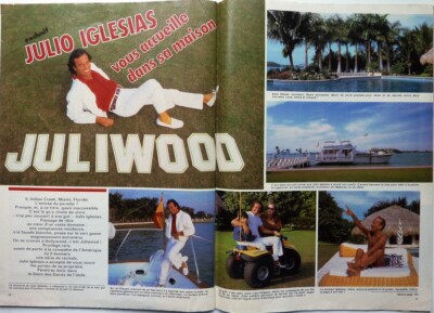 *JULIO KIGLESIAS => 4 SEITEN 1983 French CLIPPING / RECORTE DE PRENSA