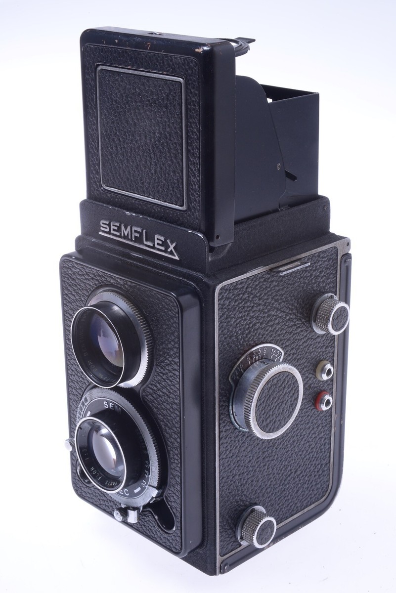 フィルムカメラ SEMFLEX  Som Berthiot 75mm F4.5 ✓ SEM SEMFLEX CAMERA STANDARD TLR *WORKS 100%* SOM BERTHIOT