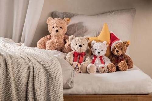 Steiff Jimmy ALLES GLÜCKLICHE GEBURTSTAG Teddybär EAN 114069 weich kuschelig Freunde 35 cm neu - Bild 4 von 5