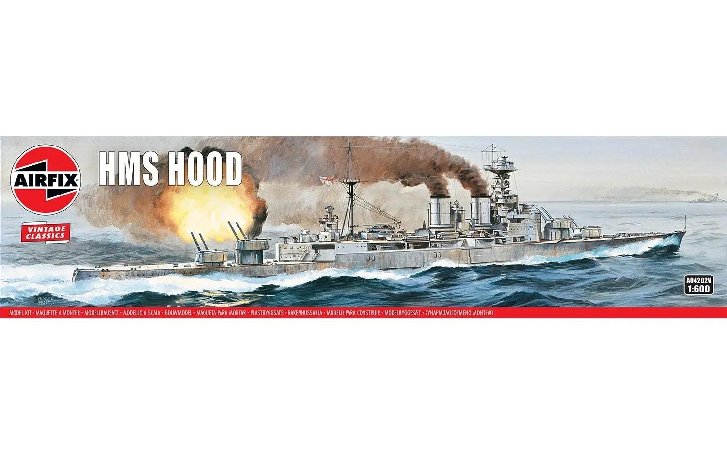Airfix HMS Hood 1/600 Activité Modélisme Créative pour Adulte