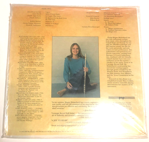 Megan Meisenbach Flutist With Mary Golden Harp Lp New Sealed Mint classical - Picture 2 of 7