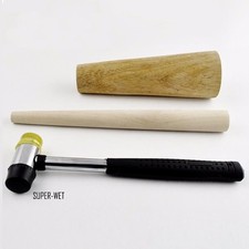 1 X Bracelet Bangle Finger Ring Making Shaping Tool Mandrel Jewelry Hammer Wood