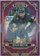 2020 UD STATURE #148 KEEGAN KOLESAR GREEN ROOKIE AUTO 29/45 RC