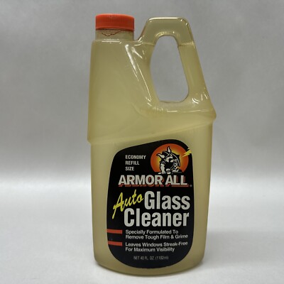 NOS Vintage Armor All Auto Glass Cleaner 40oz Refill Rare Unopened Movie Prop