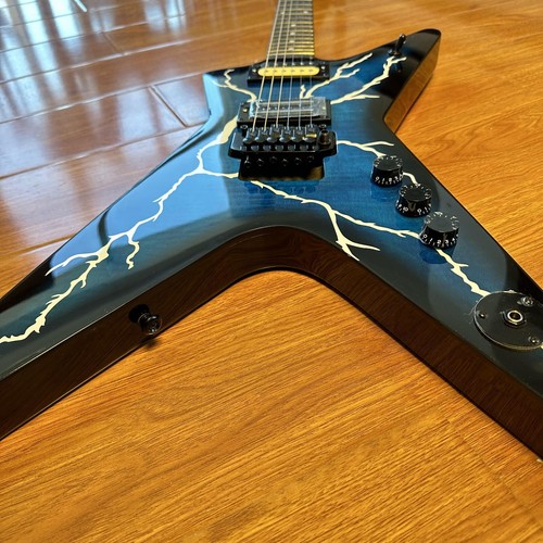 White Linghtning Dimebag Darrel Dean ML Shaped Electric Guitar Floyed Rose Solid - Picture 8 of 22