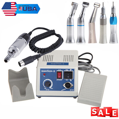 Dental Lab Electric Micromotor fit Marathon /Contra Angle /Straight Handpiece