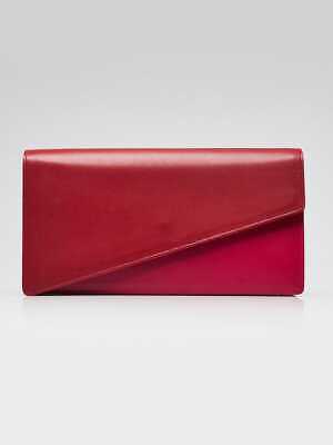 Sac à pochette acheter diagonale en cuir de veau bicolore rouge/rose rouge