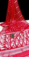 Women's Cotton Silk Saree Without Blouse