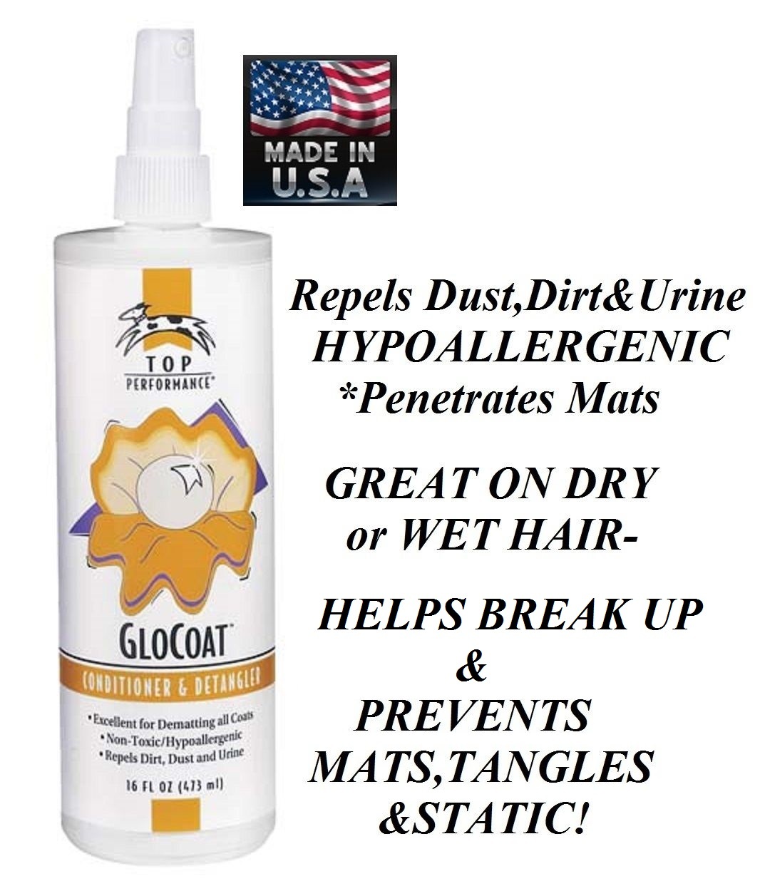 Top Performance PET GloCOAT CONDITIONER DEMATTING SPRAY&MATBREAKER TOOL