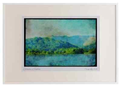 241067 Panorama North End Of Windermere, Lake District, England Aquarell Bild