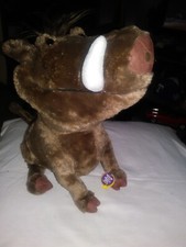 Lion King Plush Pumba 12in Talking With Tags Great Condition