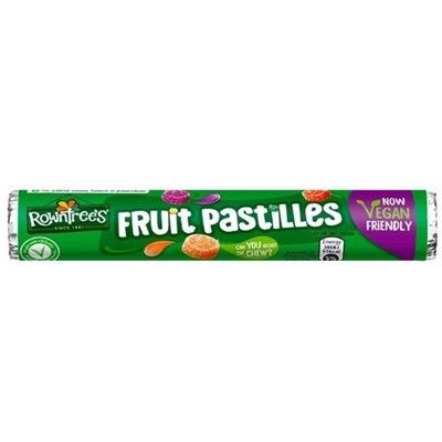 903510 1 x 48g ROLL ROWNTREES FRUIT PASTILLES CHEWY SWEETS VEGAN FRIENDLY CANDY