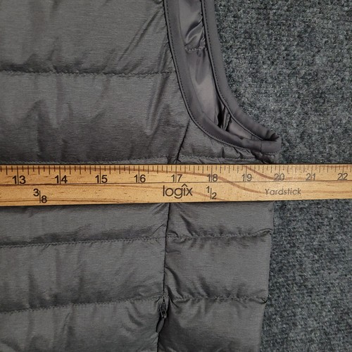 Uniqlo Ultra Light 90% Down Vest Mens Small Packable Puffer Gray Full Zip - Picture 6 of 9