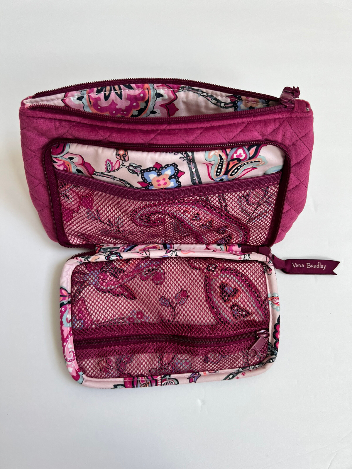Vera Bradley Majestic Compact Makeup Organizer Quilte… Gem