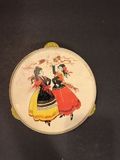Vintage Kirchhof Tin Toy Tambourine Flamenco Dancer Life of the Party Favor