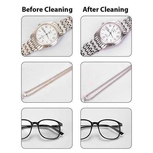 Ultrasonic Jewelry Cleaning Machine Portable Eyeglasses Watches Heads Cleaner - Picture 4 of 11