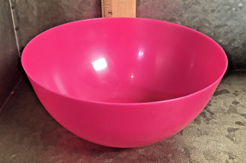 10 x Blue Green Pink 5 3/4" Plastic Cereal Snack Bowls Camping Picnic Children's - Picture 6 of 6