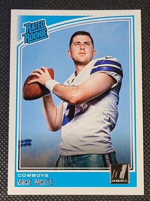 2018 Donruss Mike White Rated Rookie #335  Cowboys/Jets/Dolphins RC
