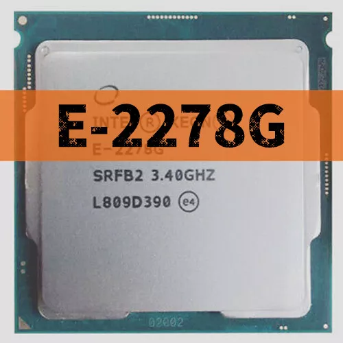 Intel Xeon E 2278G SRFB2 8 Core 3.40GHz 16MB C246 80W LGA 1151 CPU Processor