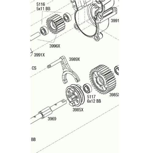 Metal Drive Dog 3985X Replacement for TRXXS Summit 1/10 D7P7 - Picture 2 of 9