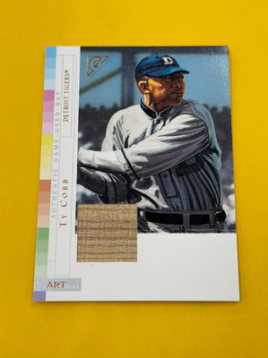 2003 Topps Gallery Baseball Ty Cobb Game Used Bat Relic