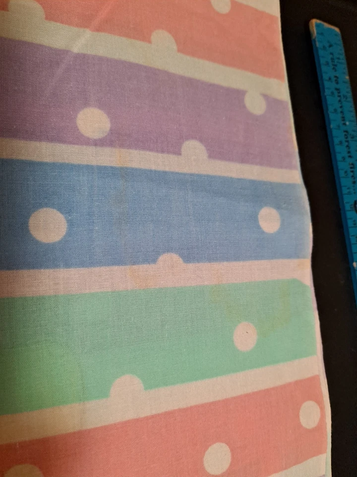 Panel de tela vintage para gatos y jirafas ~ pastel de los años 80~ con puntos 46" x 72" Foto 3 de 4