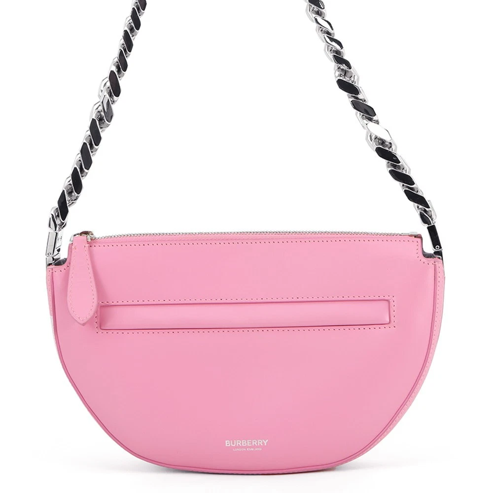 Burberry — BURBERRY Olympia ChainShoulder Bag Size Mini Leather Pink 80430821