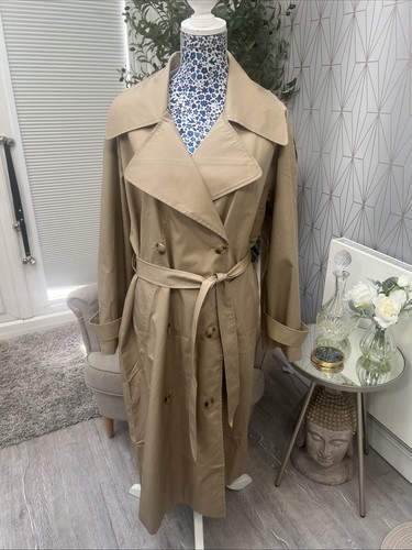 Apricot Longline Belted Trench Coat UK 8 New Stone Rrp £89 - Picture 8 of 20