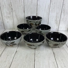 Pfaltzgraff 'Rustic Leaves' Berry Dessert Fruit Small Bowls 4" - Lot Of 6