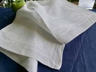 Set 12 Pure White Irish Damask Linen 22" Napkins Art Nouveau Urns Acanthus Leaf — photo 4