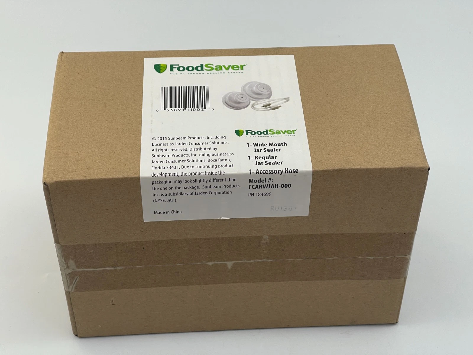 FoodSaver Vacuum Sealer Wide & Regular Mouth Mason Jar FCARWJAH-000 New